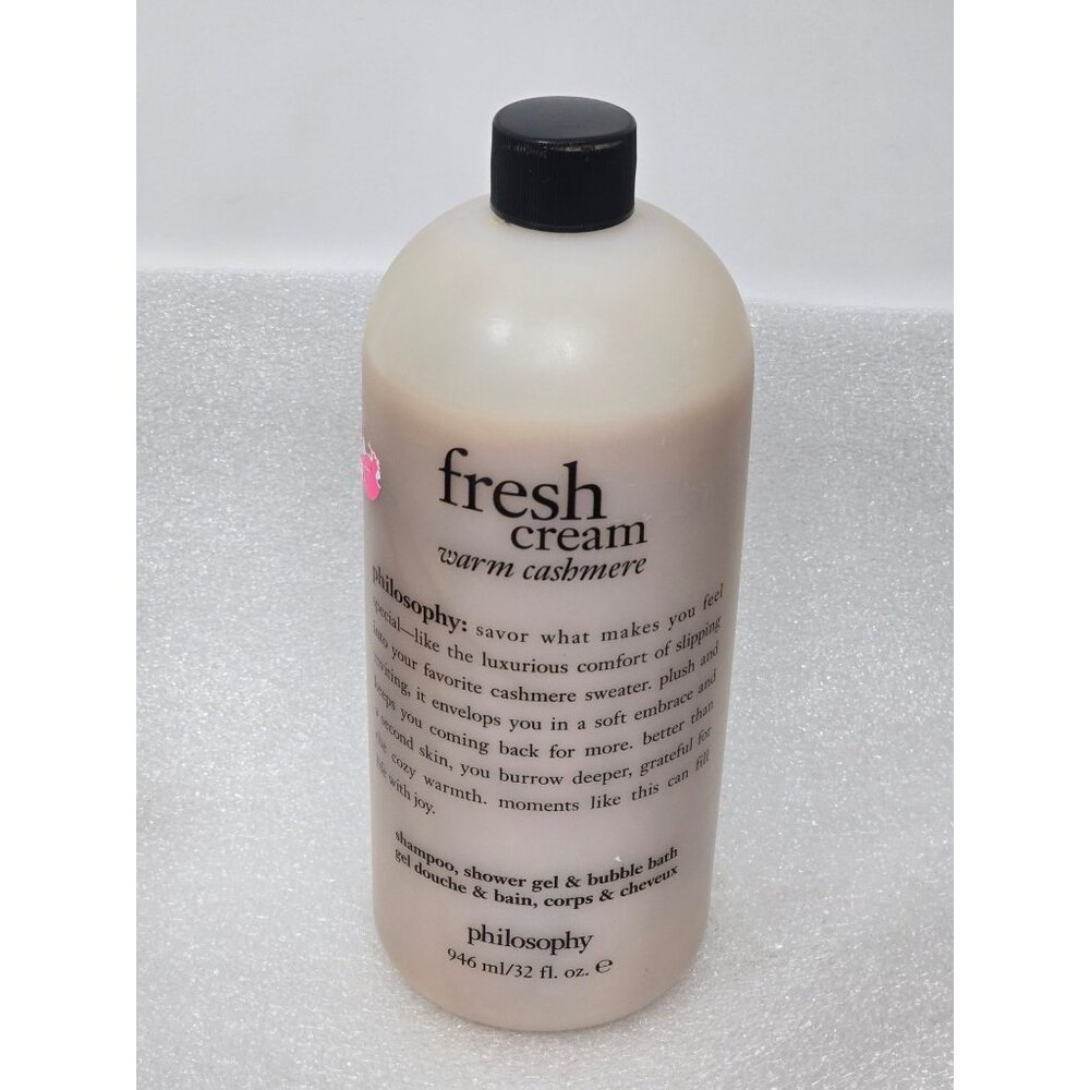 Philosophy Fresh Cream Warm Cashmere 32 Oz Shampoo Shower Gel & Bubble Bath